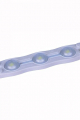 WHITE SMD2835 WATERPROOF LED MODULE (3 LED CHIPS WITH OPTICAL LENS 1.08W, L70 X W16 X H7MM) FOR INTERNAL ILLUMINATED SIGNS
