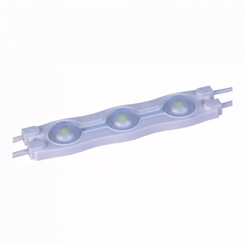 WHITE SMD2835 WATERPROOF LED MODULE (3 LED CHIPS WITH OPTICAL LENS 1.08W, L70 X W16 X H7MM) FOR INTERNAL ILLUMINATED SIGNS