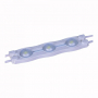 WHITE SMD2835 WATERPROOF LED MODULE (3 LED CHIPS WITH OPTICAL LENS 1.08W, L70 X W16 X H7MM) FOR INTERNAL ILLUMINATED SIGNS