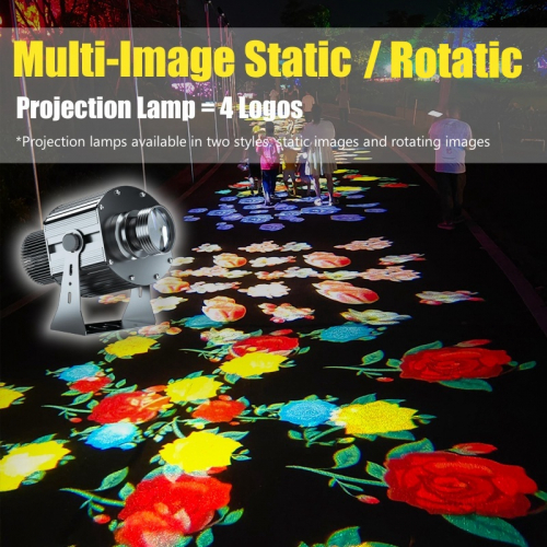 4 pictures rotate and stop