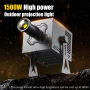 1500w projection distance