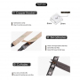 Lamp backing adhesive cutting point
